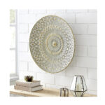 FirsTime & Co. Gold Jubilee Medallion Wall Decor