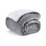 Bedsure Sherpa Fleece Throw Blanket for Couch