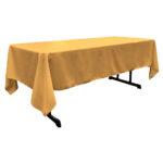 Polyester Poplin Washable Rectangular Tablecloth, for Dinning, Kitchen, Party