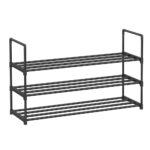 Shoe Rack, 3 Tier Shoe Organizer, Metal Shoe Storage Shelf